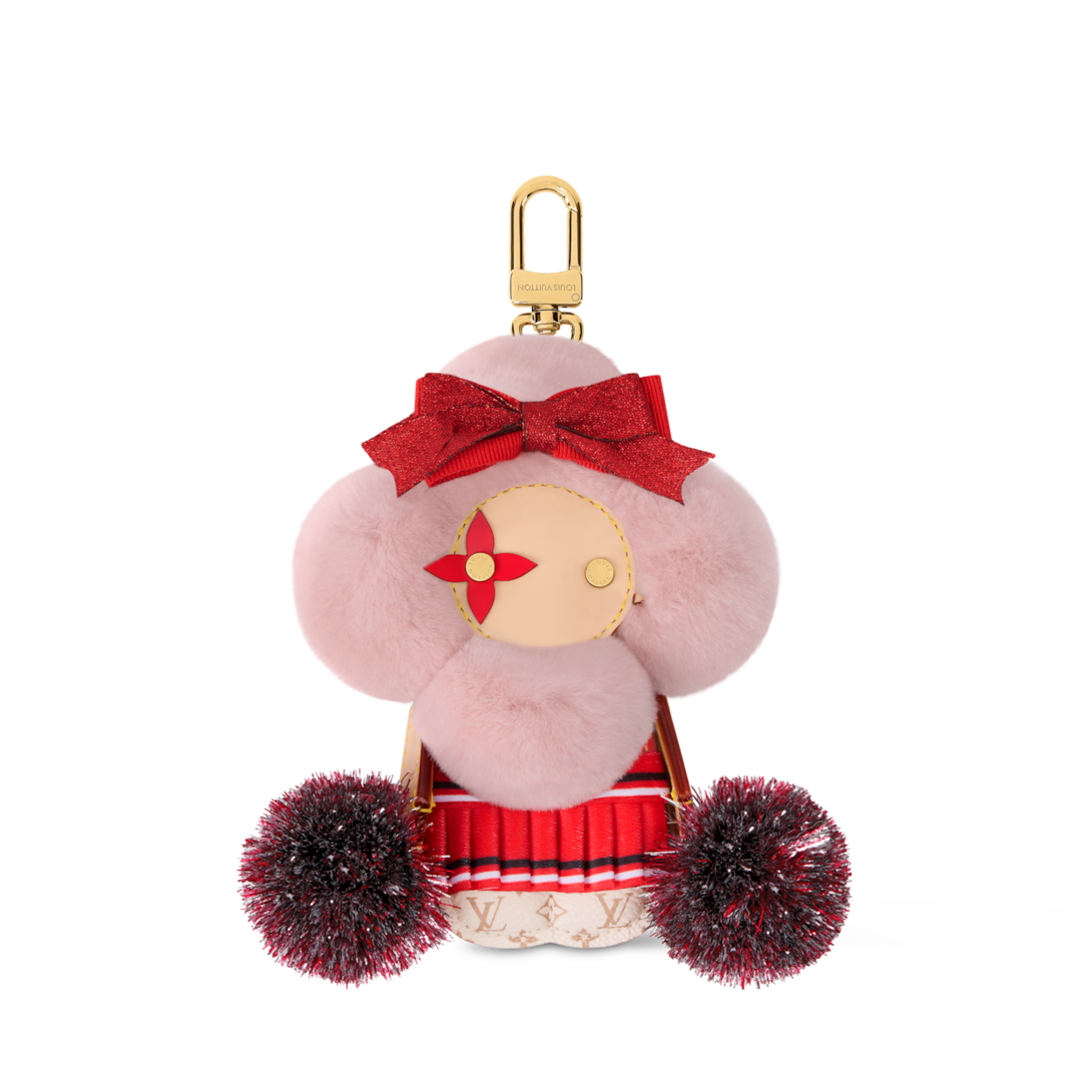 Louis Vuitton ピンクモノグラムリボン Vivienne Fashionista Cheerleader Bag Charm S00 - Accessories